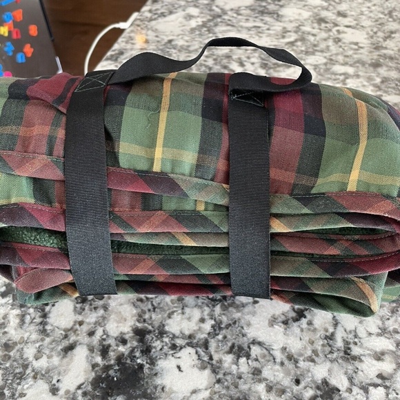 L.L. Bean Plaid Blanket - Red, Green, Yellow - Picture 6 of 6